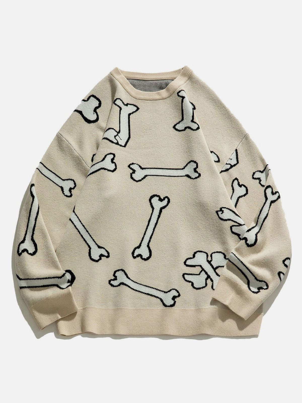 Aelfric Eden Bone Pattern Knit Sweater sold by Aelfric Eden