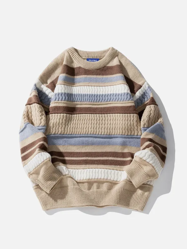 Aelfric Eden Stripe Color Blocking Sweater sold by Aelfric Eden
