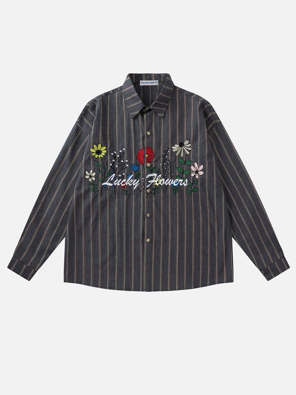 Aelfric Eden Floral Embroidered Long Sleeve Shirt sold by Aelfric Eden product image thumbnail 2
