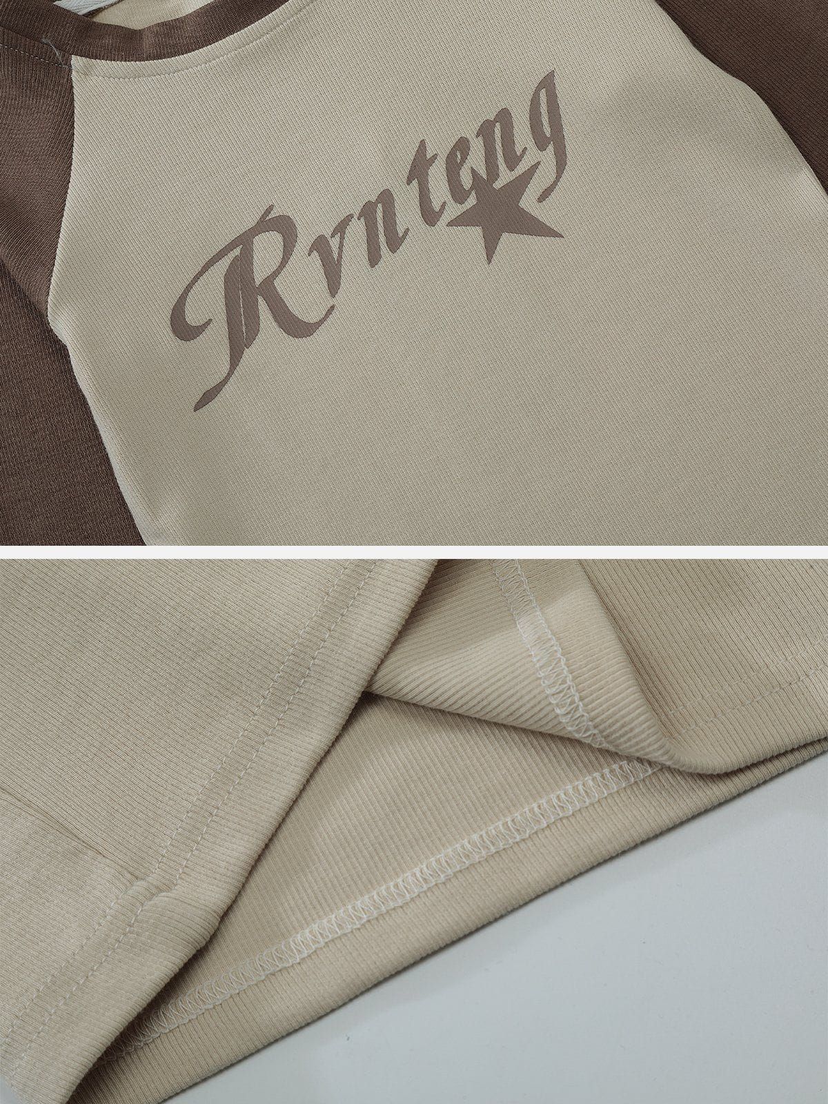 Colorblock Letter Print Long Sleeves sold by Aelfric Eden product image thumbnail 7