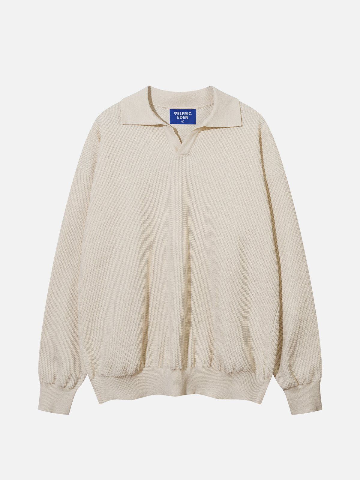 Aelfric Eden Lapel Simple Sweater sold by Aelfric Eden