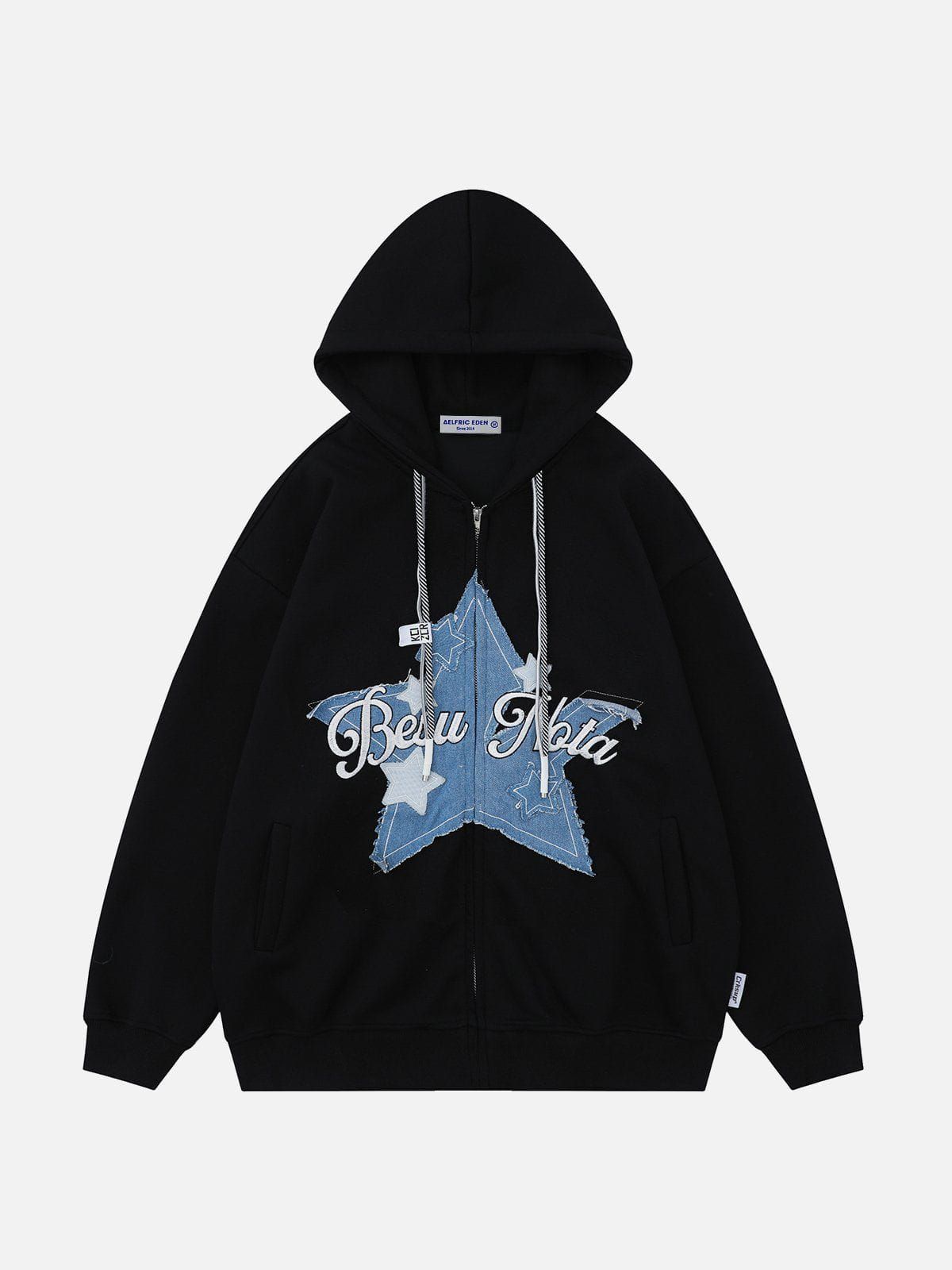Aelfric Eden Applique Embroidery Broken Star Hoodie sold by Aelfric Eden product image thumbnail 2