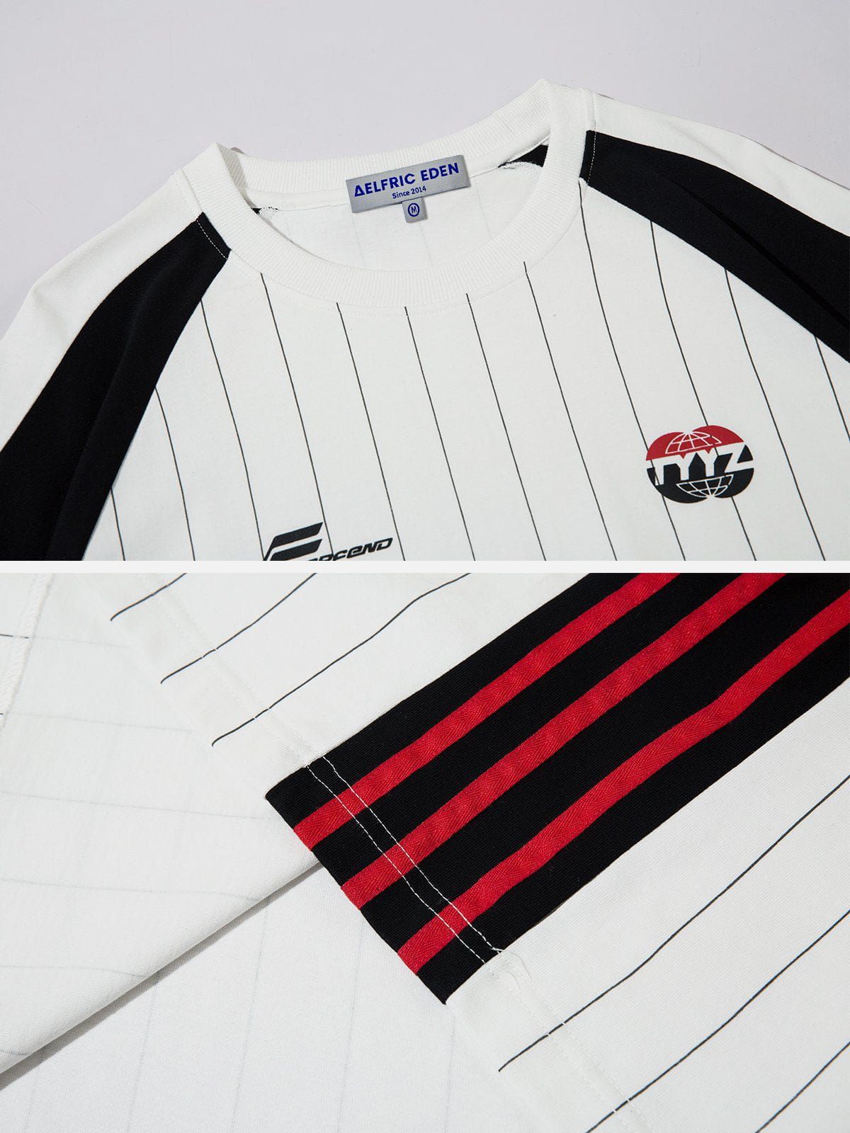 Aelfric Eden Stripe Contrast Speedway Tee sold by Aelfric Eden product image thumbnail 5