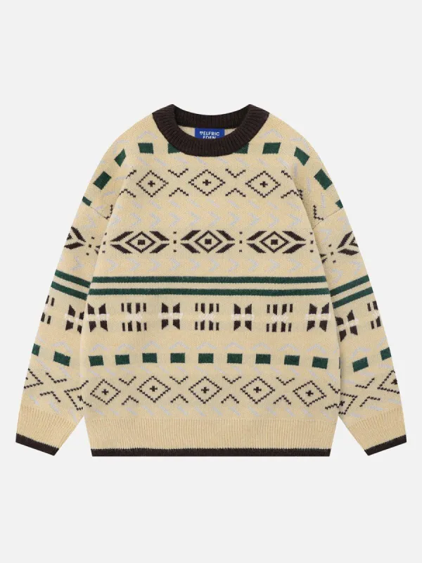Aelfric Eden Vintage Ethnic Jacquard Sweater sold by Aelfric Eden