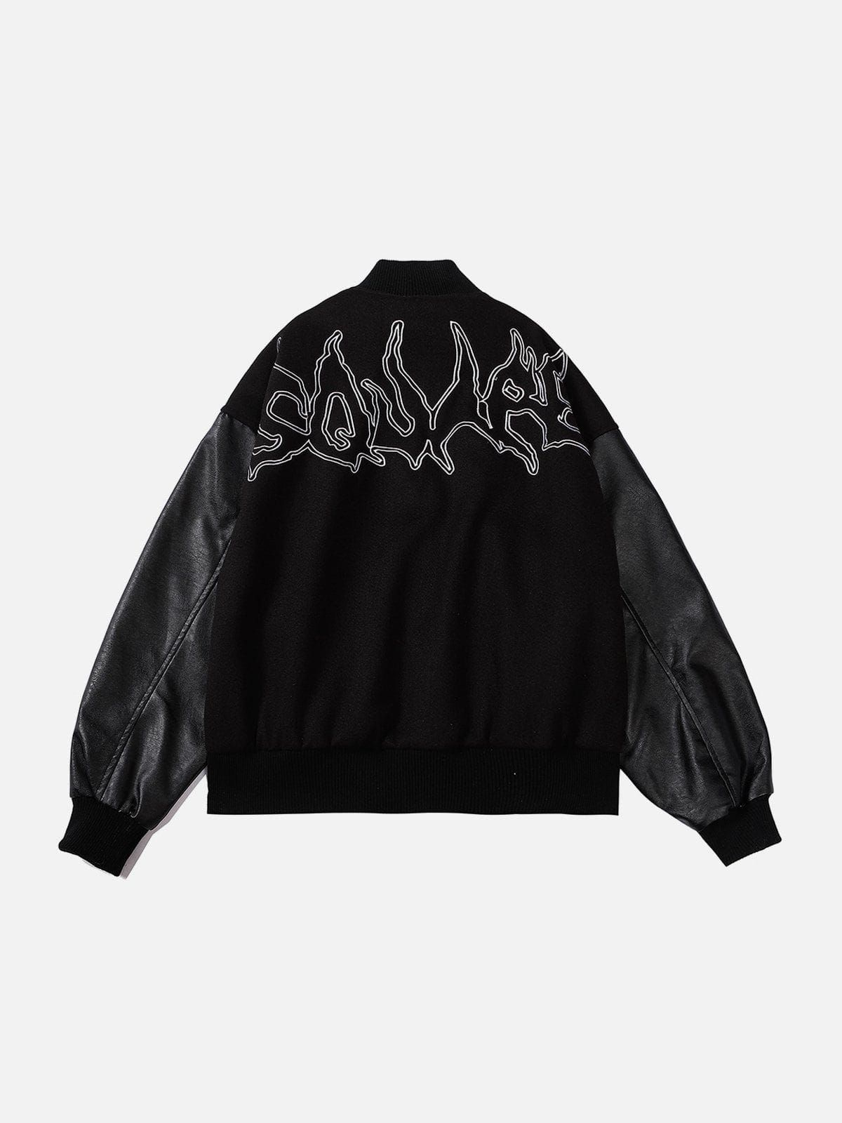 Aelfric Eden Flame Embroidery Varsity Jacket sold by Aelfric Eden product image thumbnail 3