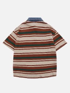 Aelfric Eden Stripe Vintage Polo Tee sold by Aelfric Eden
