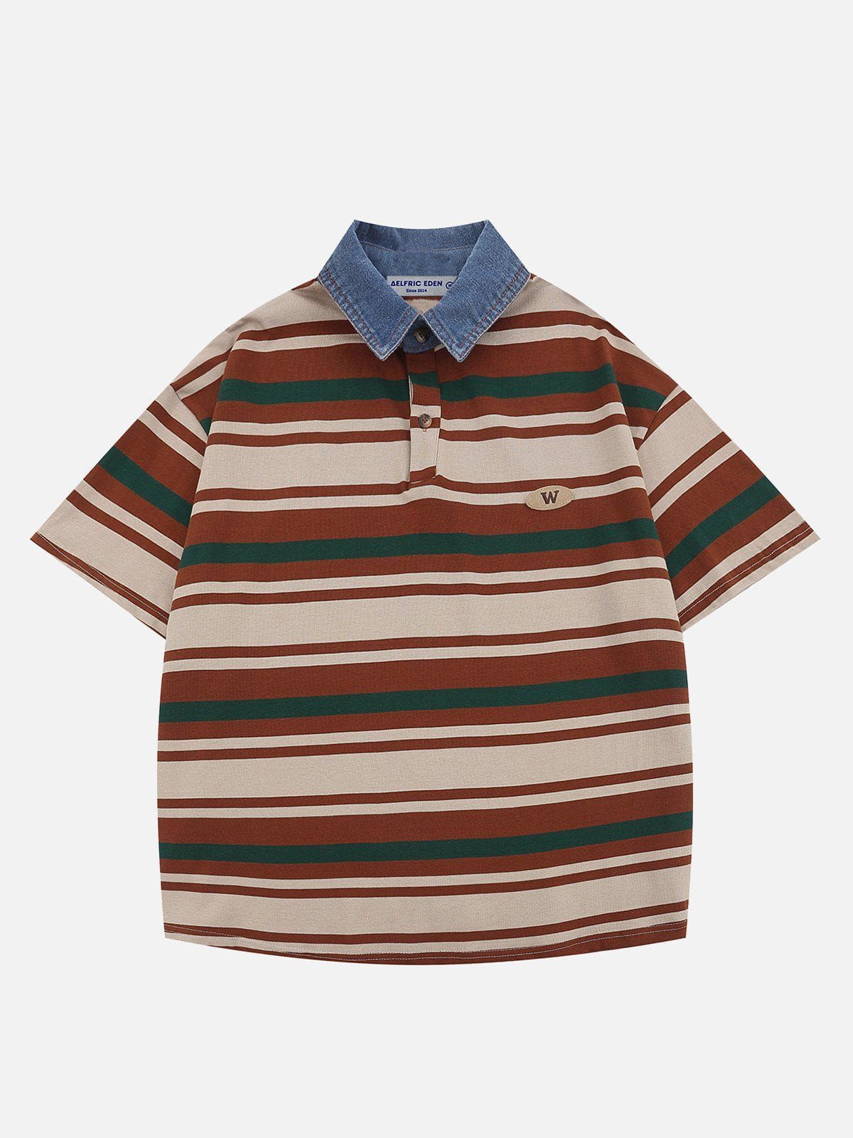 Aelfric Eden Stripe Vintage Polo Tee sold by Aelfric Eden