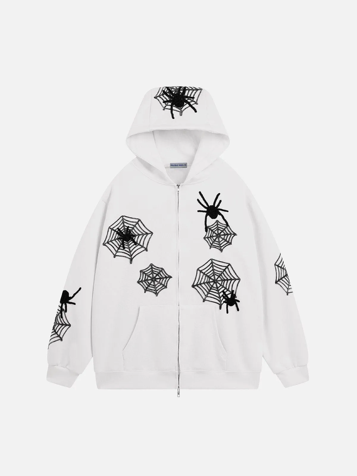 Aelfric Eden 3D Embroidery Spider Zip Up Hoodie sold by Aelfric Eden