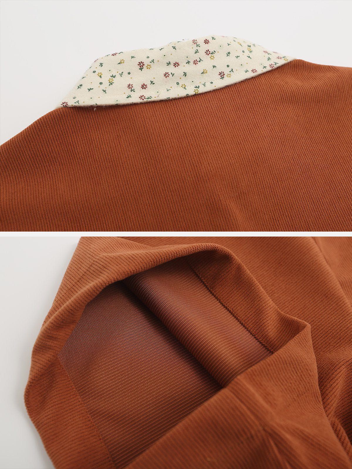 Denim Patchwork Short Sleeve Shirts sold by Aelfric Eden product image thumbnail 5