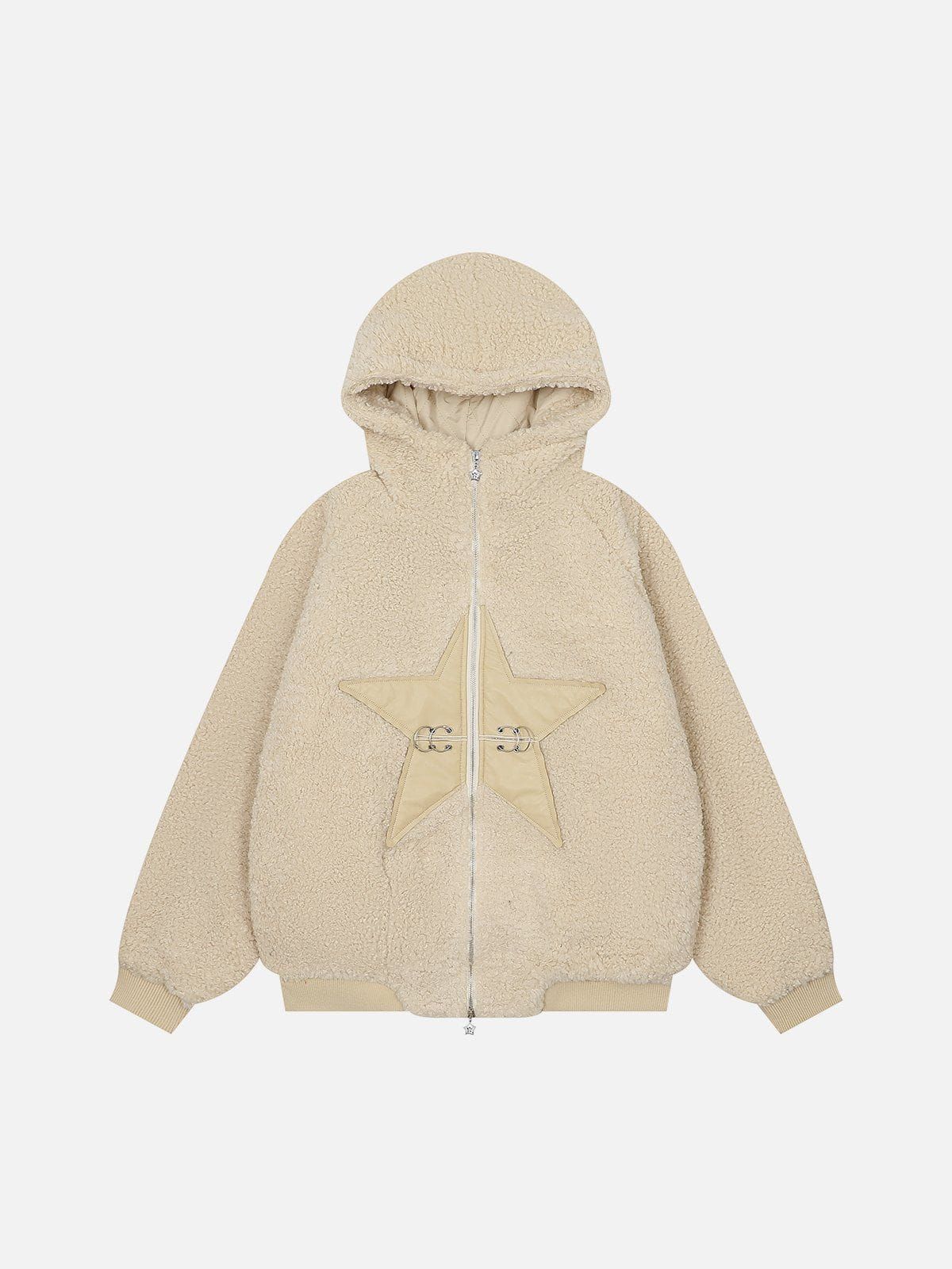 Aelfric Eden Embroidery Star Sherpa Coat sold by Aelfric Eden