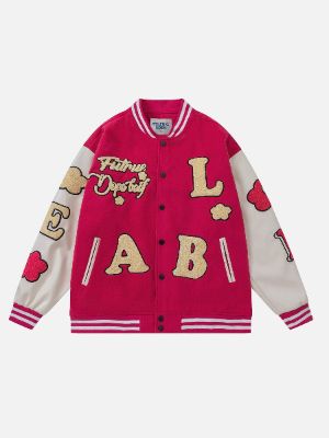 Aelfric Eden Letter Towel Embroidery Varsity Jacket sold by Aelfric Eden
