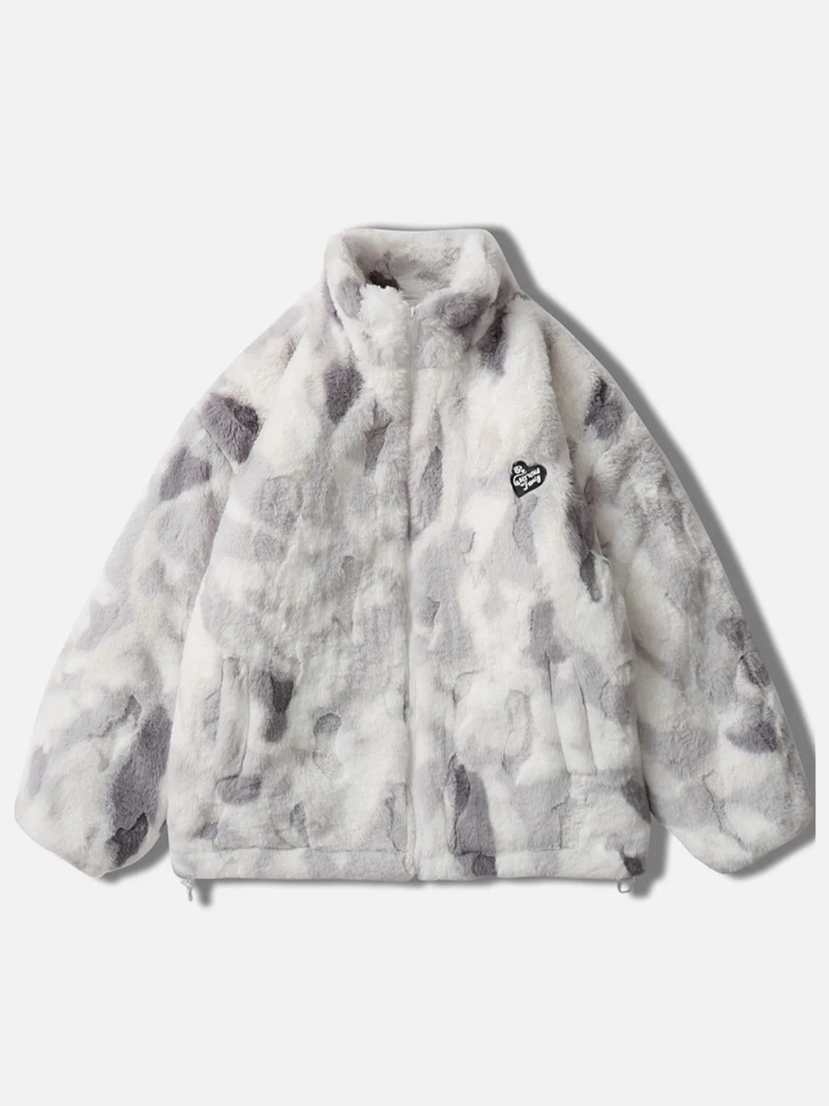 Aelfric Eden Tie-dye Heart Sherpa Coat sold by Aelfric Eden product image thumbnail 3