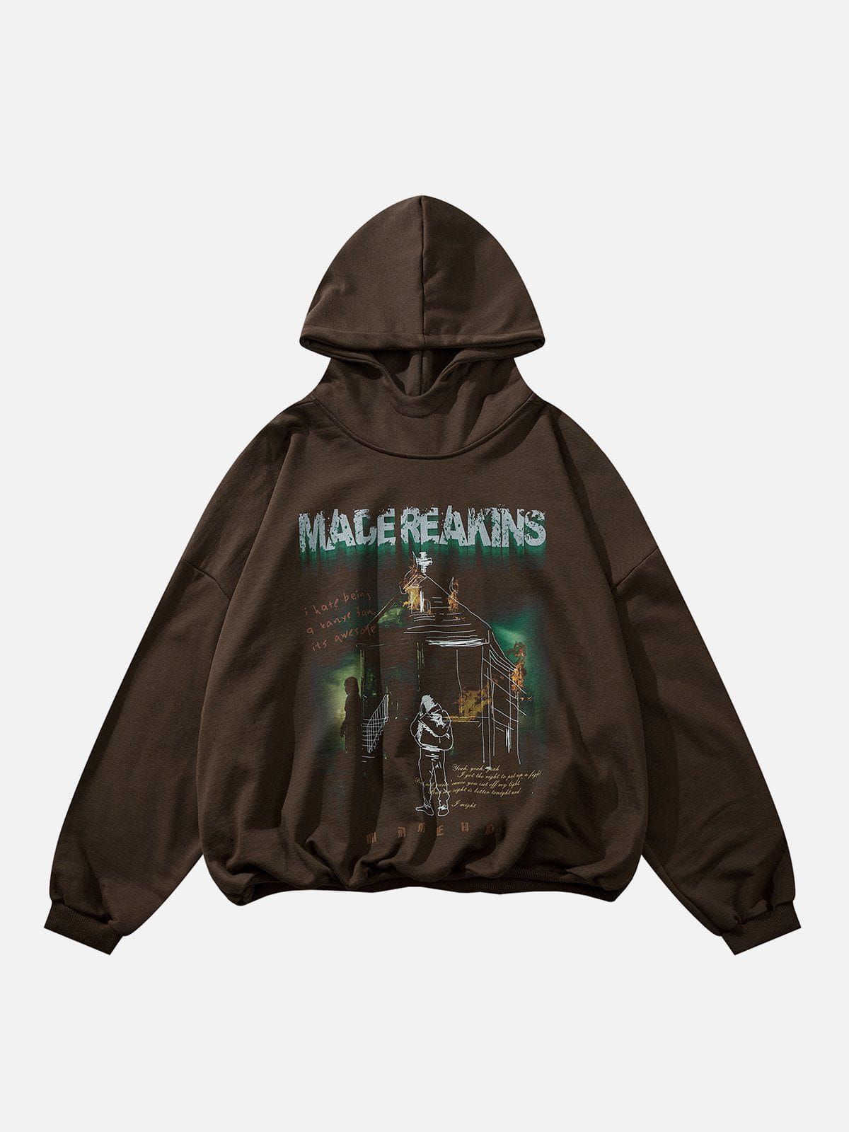 Aelfric Eden Burning House Print Hoodie sold by Aelfric Eden product image thumbnail 2