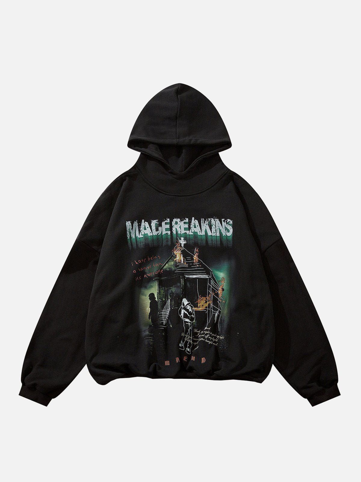 Aelfric Eden Burning House Print Hoodie sold by Aelfric Eden