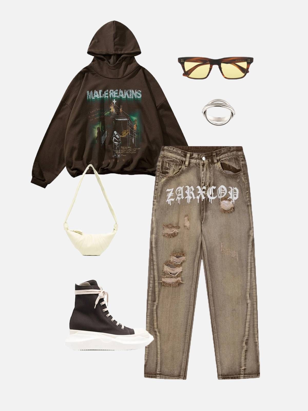 Aelfric Eden Burning House Print Hoodie sold by Aelfric Eden product image thumbnail 4