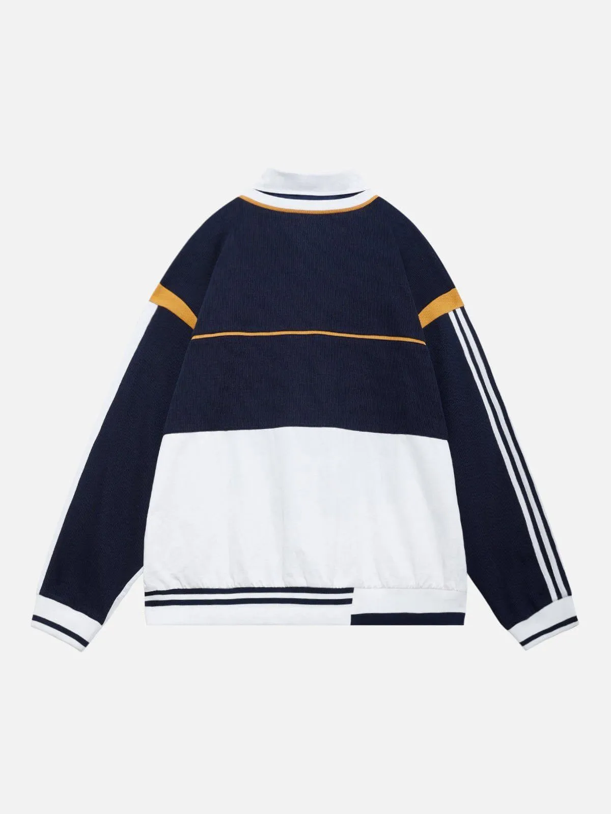 Aelfric Eden Knit Patchwork Polo Sweatshirt sold by Aelfric Eden product image thumbnail 4