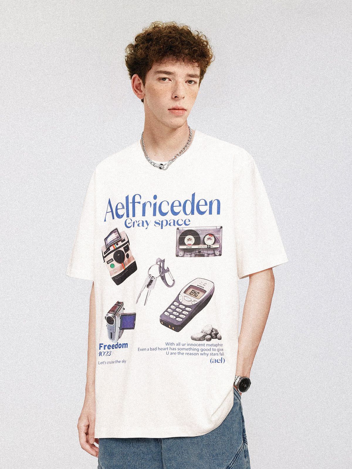 Aelfric Eden Retro Electronic Equipment Print Tee sold by Aelfric Eden product image thumbnail 3