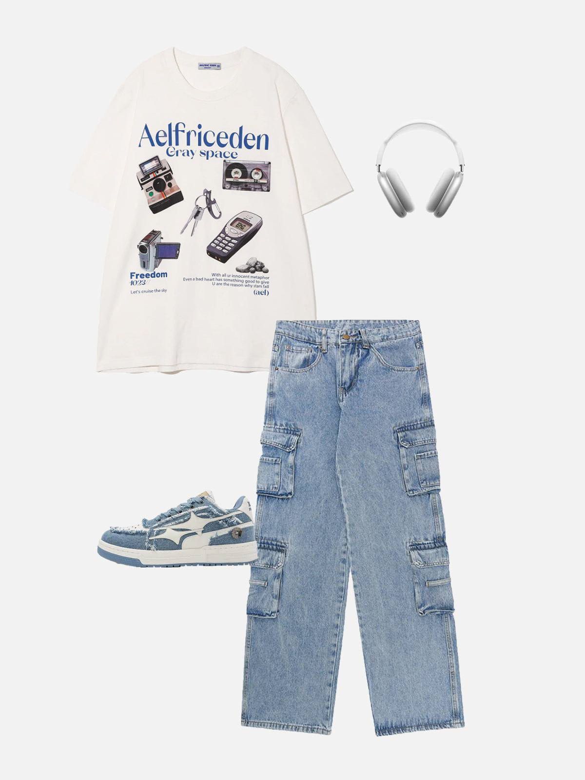 Aelfric Eden Retro Electronic Equipment Print Tee sold by Aelfric Eden product image thumbnail 5