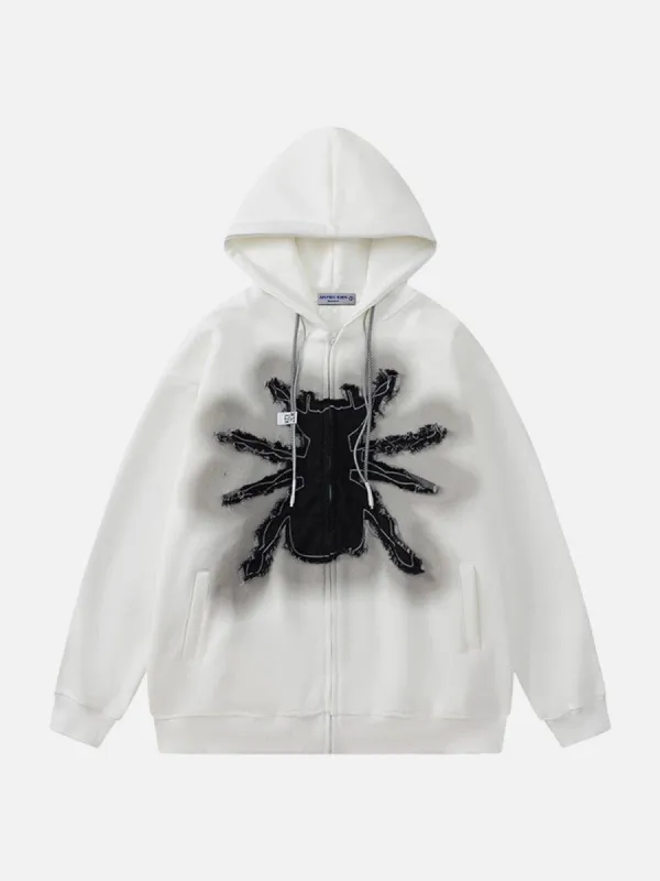 Aelfric Eden Applique Embroidery Spider Hoodie sold by Aelfric Eden