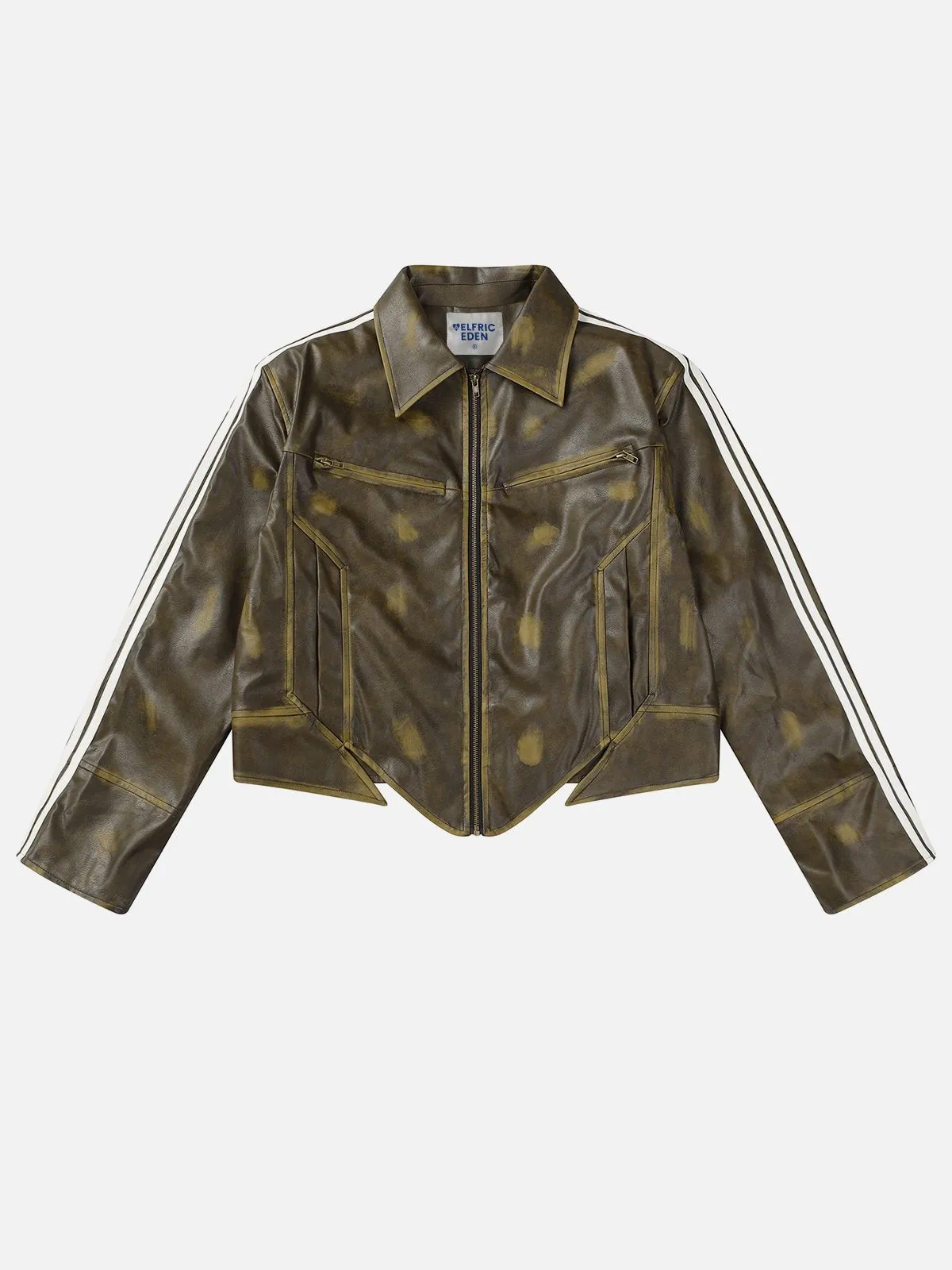 Aelfric Eden Stripe Faux Leather Jacket sold by Aelfric Eden