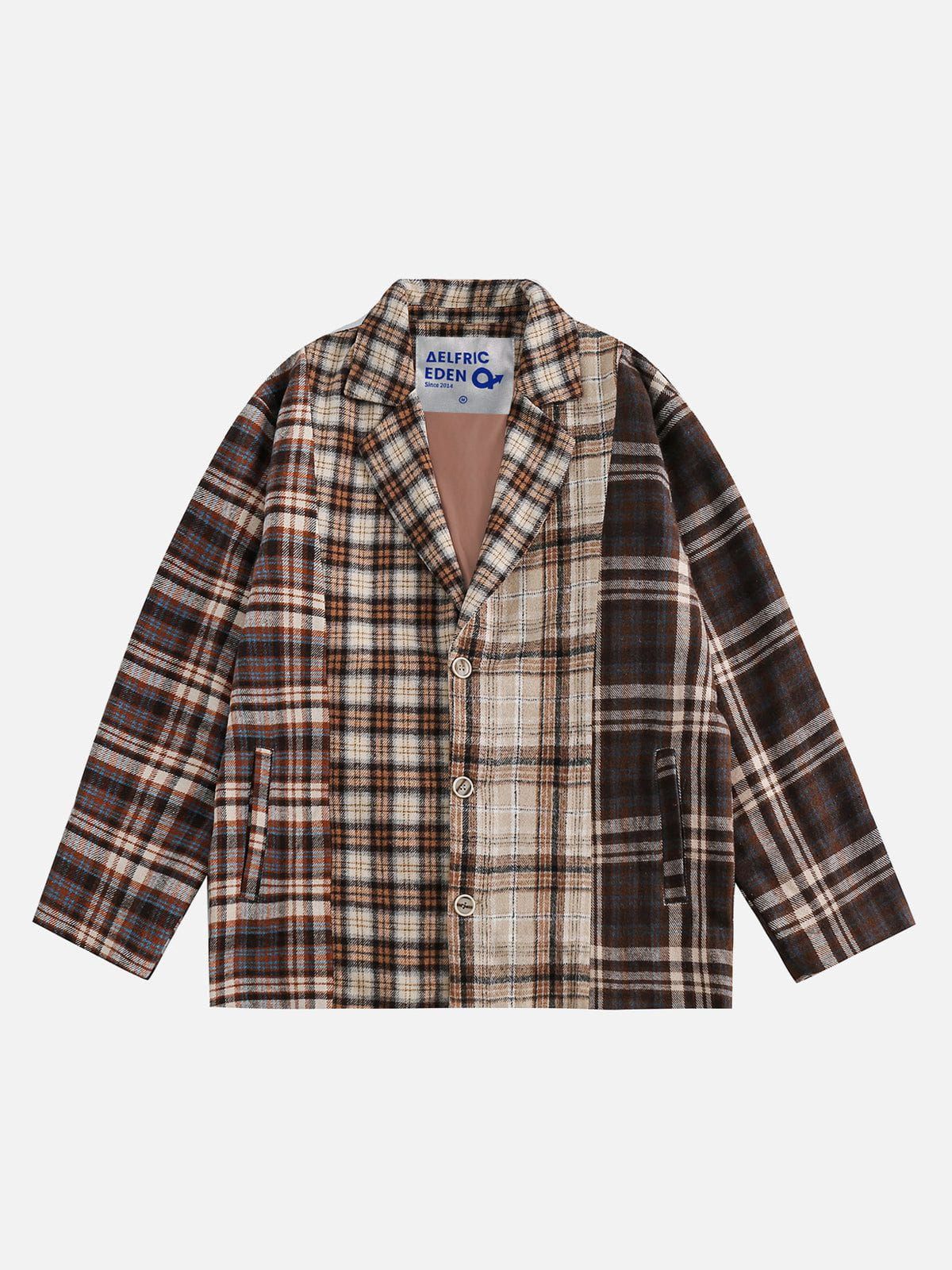 Aelfric Eden Plaid Patchwork Jacket sold by Aelfric Eden