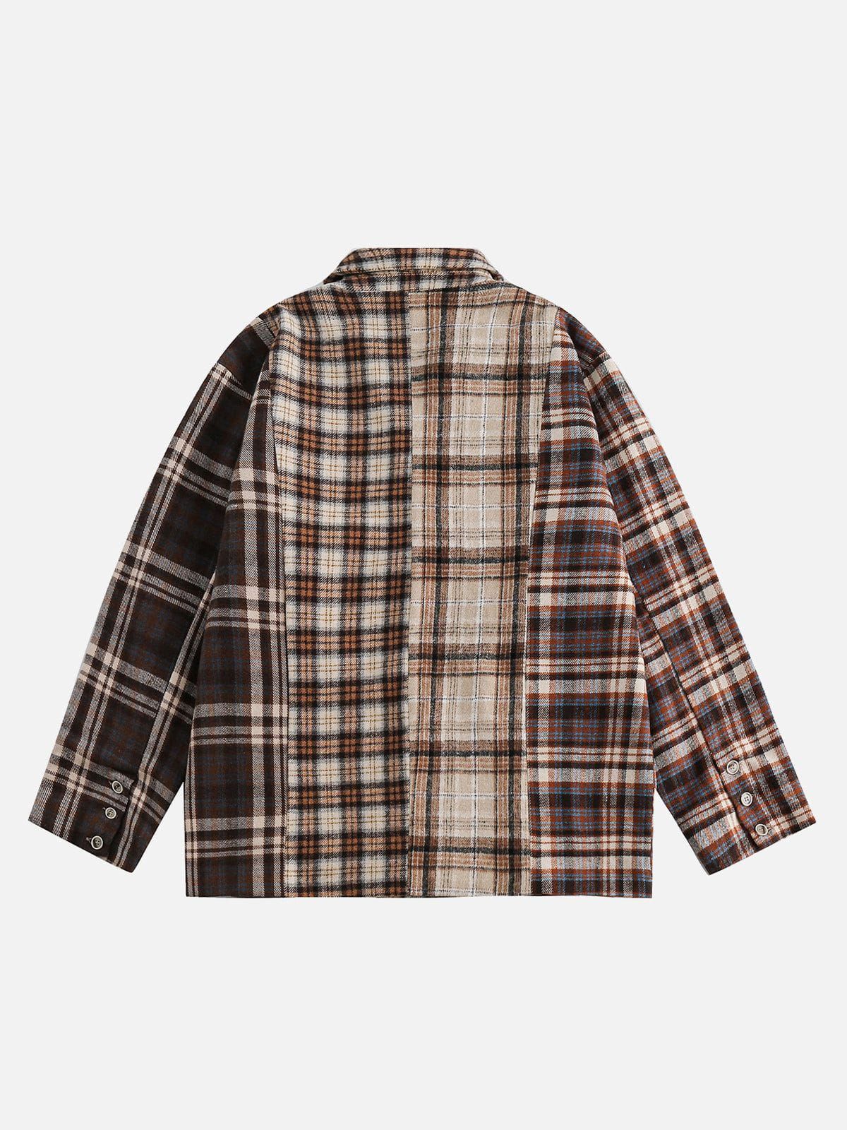 Aelfric Eden Plaid Patchwork Jacket sold by Aelfric Eden product image thumbnail 3