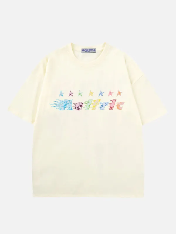 Aelfric Eden Colorful Meteor Embroidery Tee sold by Aelfric Eden