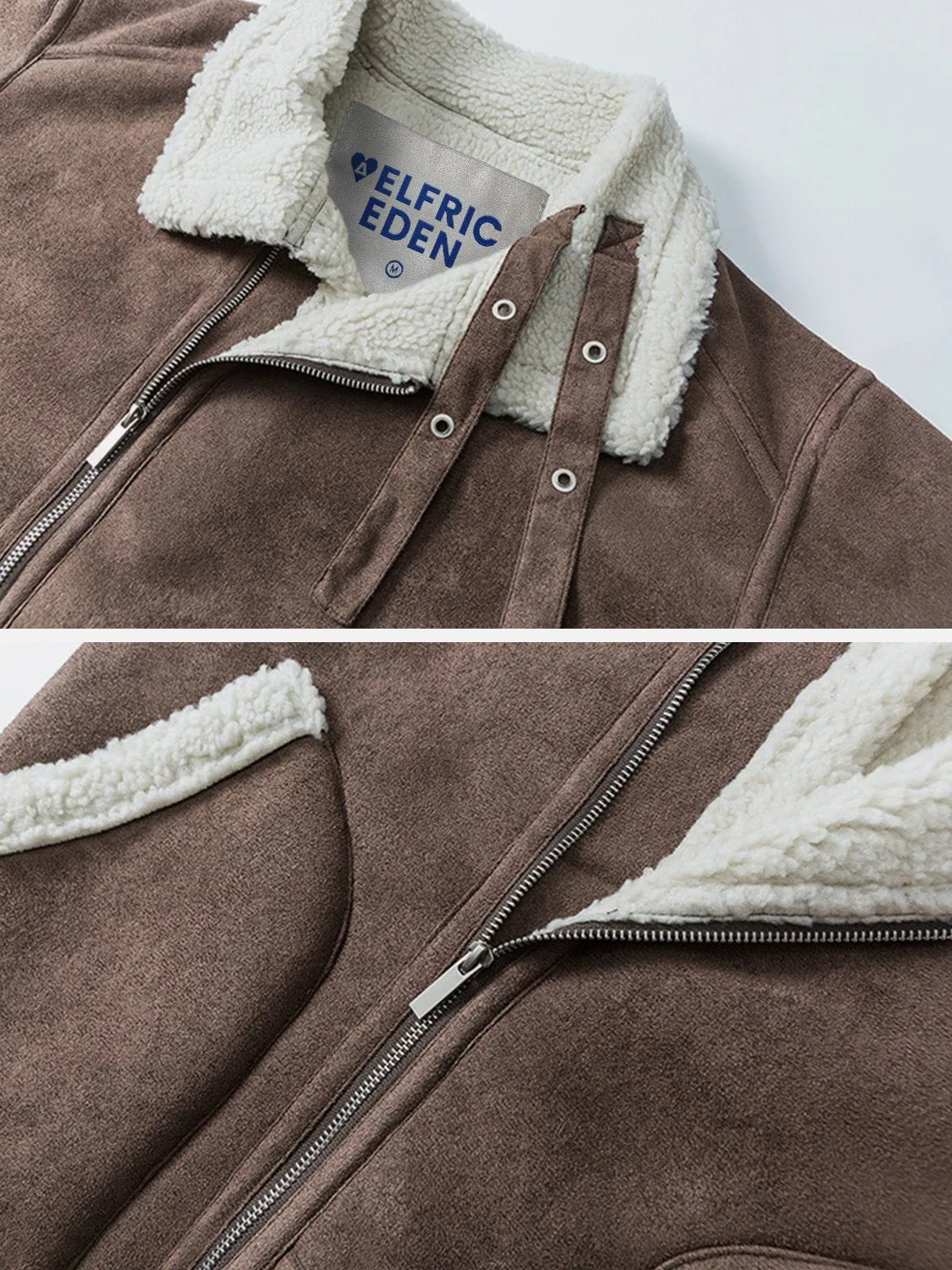 Aelfric Eden Slant Placket Suede Coat sold by Aelfric Eden product image thumbnail 3