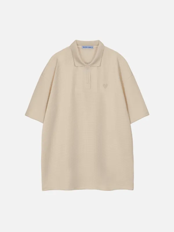 Aelfric Eden Waffle Basic Polo Tee sold by Aelfric Eden