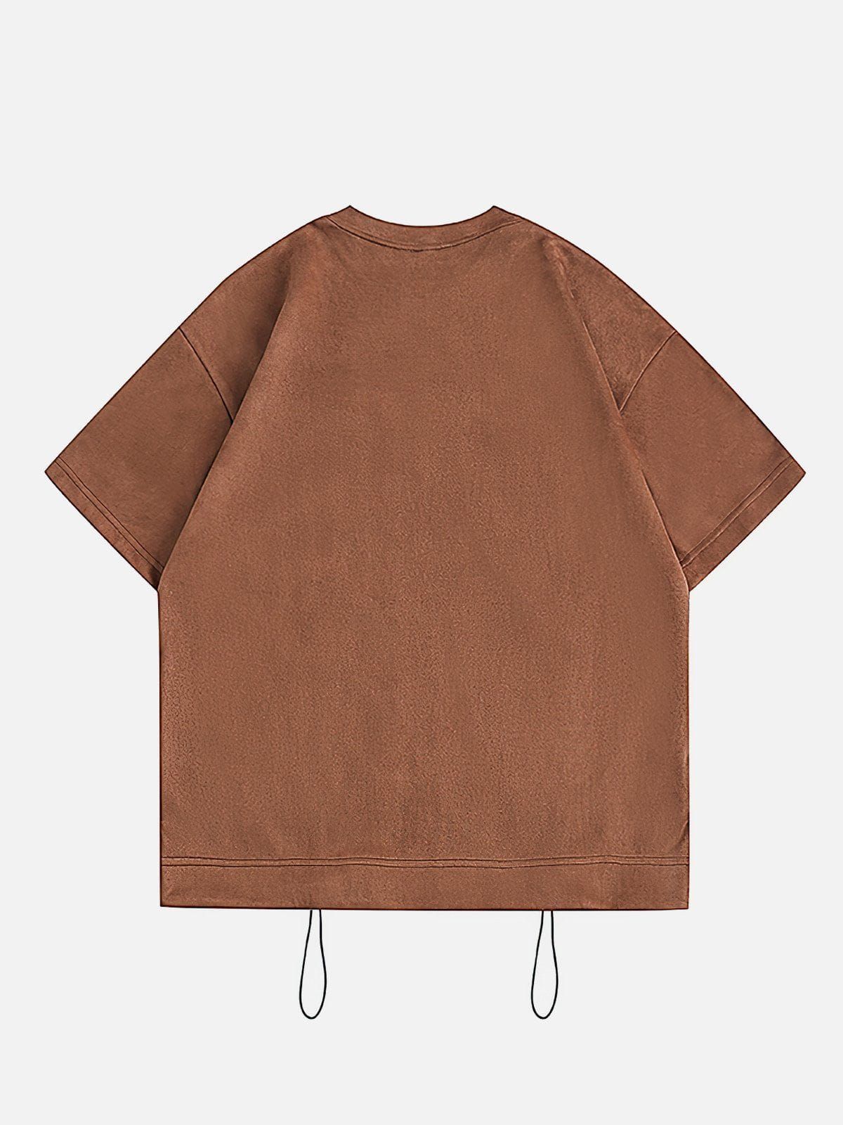 Aelfric Eden Solid Slant Pocket Suede Tee sold by Aelfric Eden product image thumbnail 4