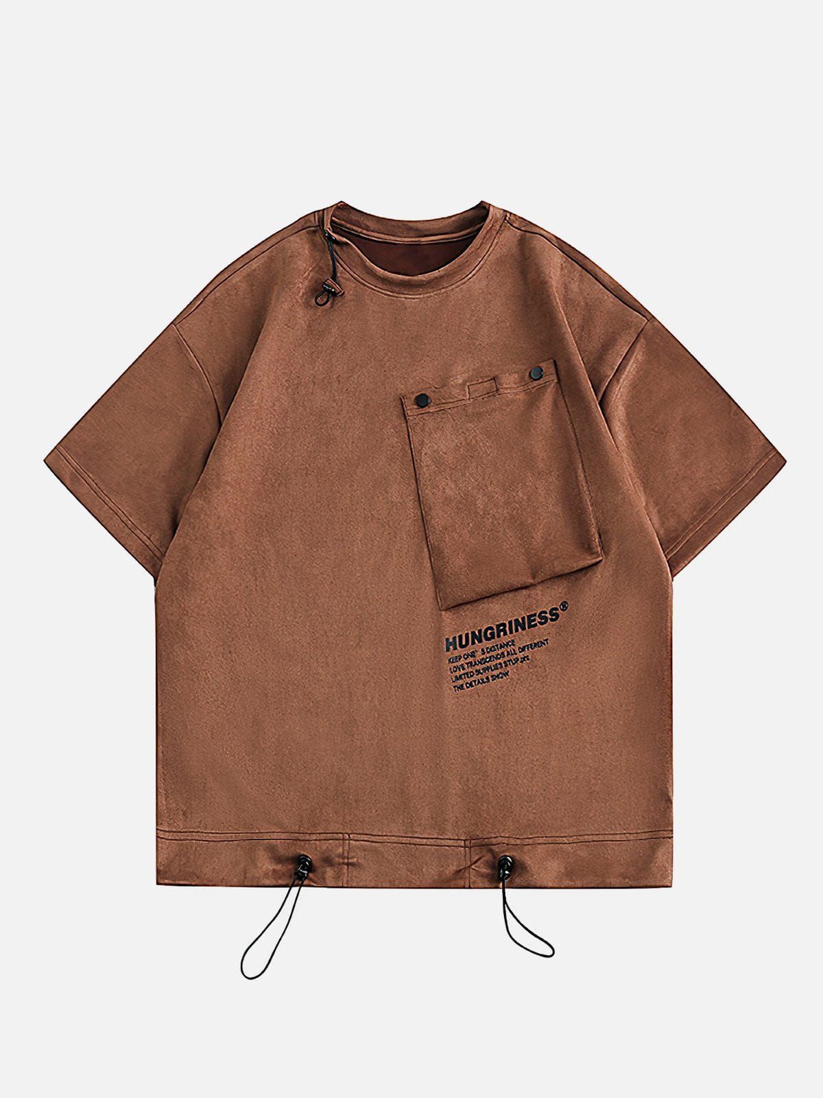Aelfric Eden Solid Slant Pocket Suede Tee sold by Aelfric Eden product image thumbnail 2