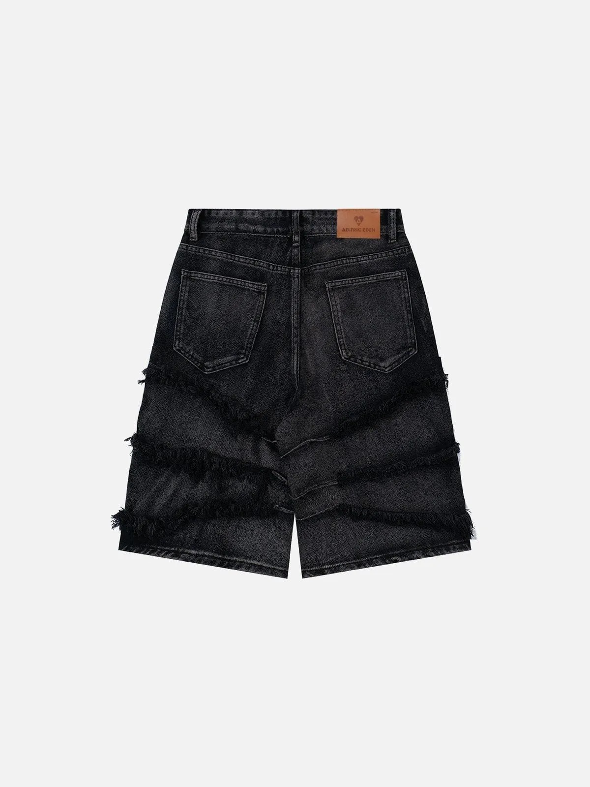 Aelfric Eden Fringe Patchwork Jorts sold by Aelfric Eden product image thumbnail 2