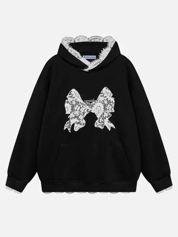 Aelfric Eden Lace Patchwork Hoodie sold by Aelfric Eden