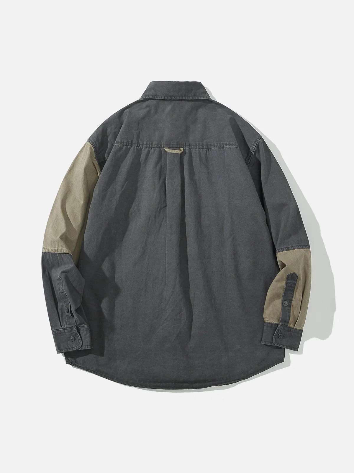 Aelfric Eden Irregular Patchwork Long Sleeve Shirt sold by Aelfric Eden product image thumbnail 4