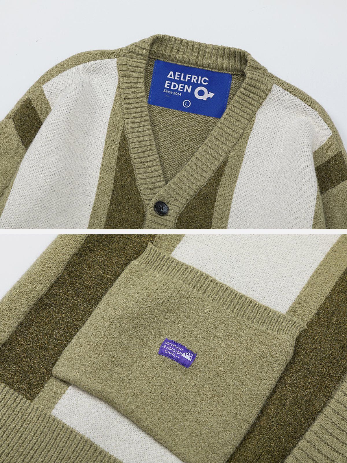 Aelfric Eden Patchwork Stripes Cardigan sold by Aelfric Eden product image thumbnail 4