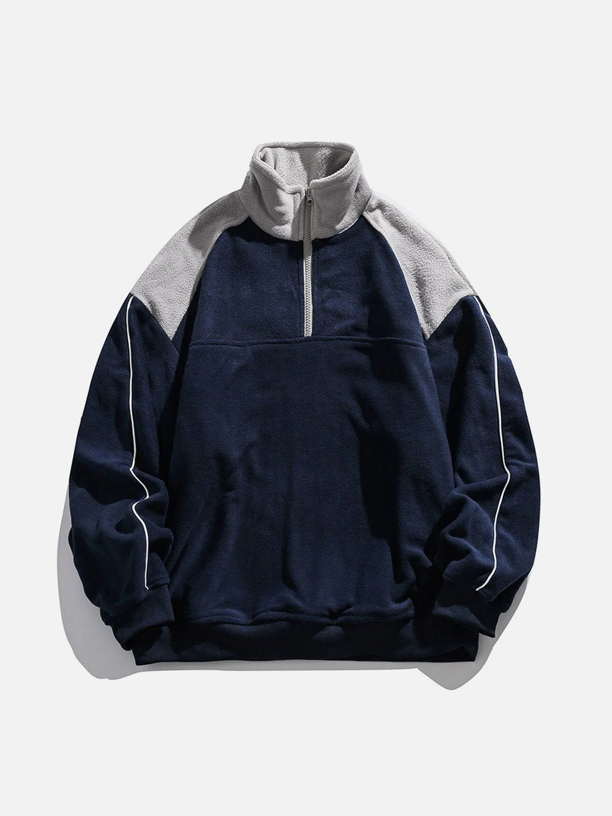Aelfric Eden Color Blocking Quarter-Zip Sweatshirt | Parallel