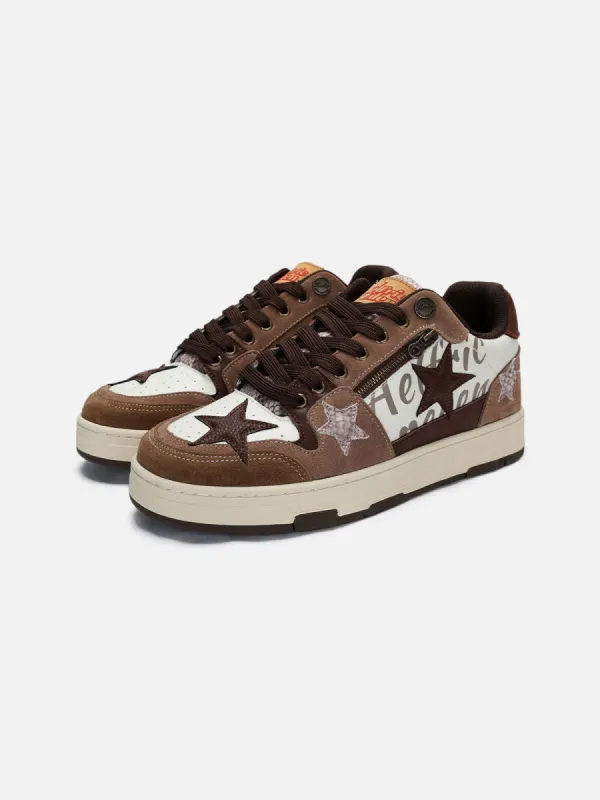 StarryClimb Color Blocking Patchwork Skate Shoes | Parallel