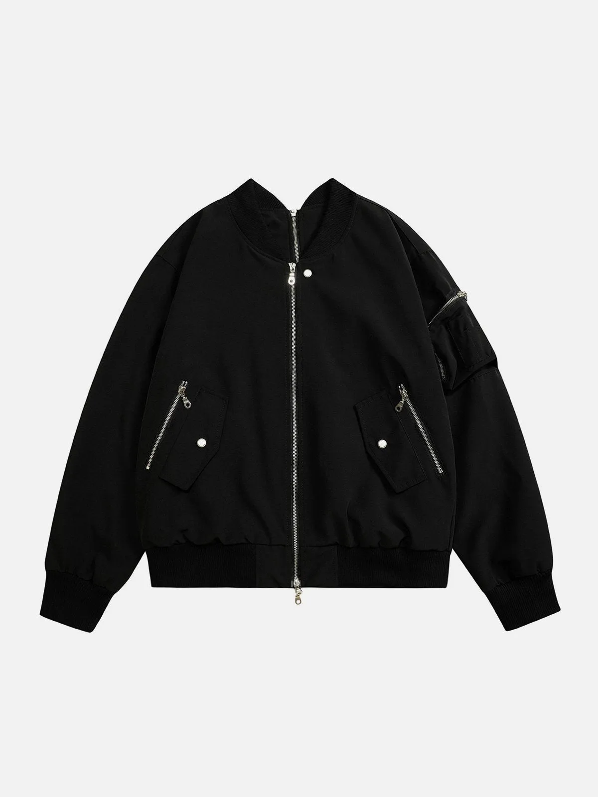Aelfric Eden Irregular Collar Bomber Jacket sold by Aelfric Eden product image thumbnail 2