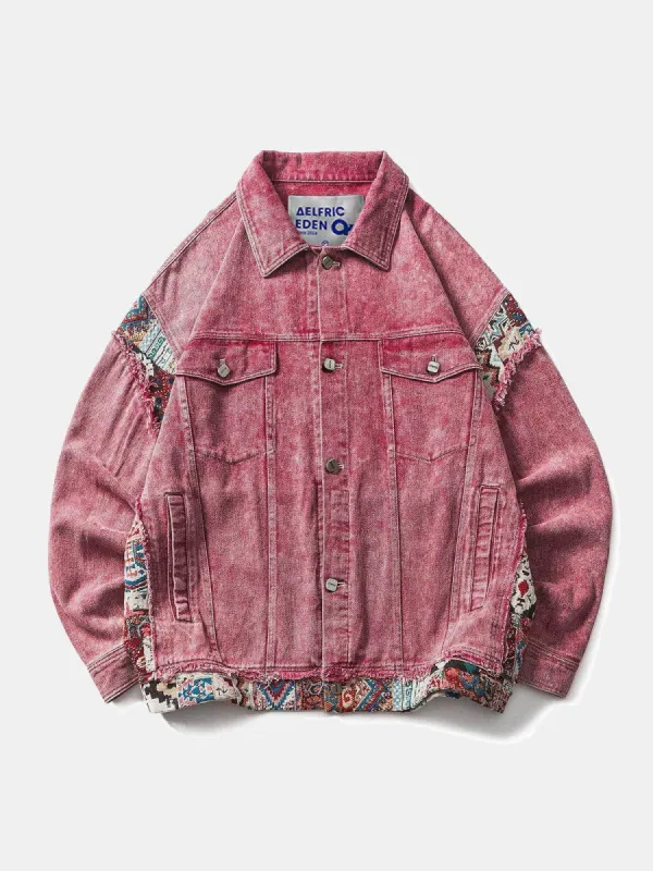 Aelfric Eden Vintage Patchwork Denim Jacket sold by Aelfric Eden