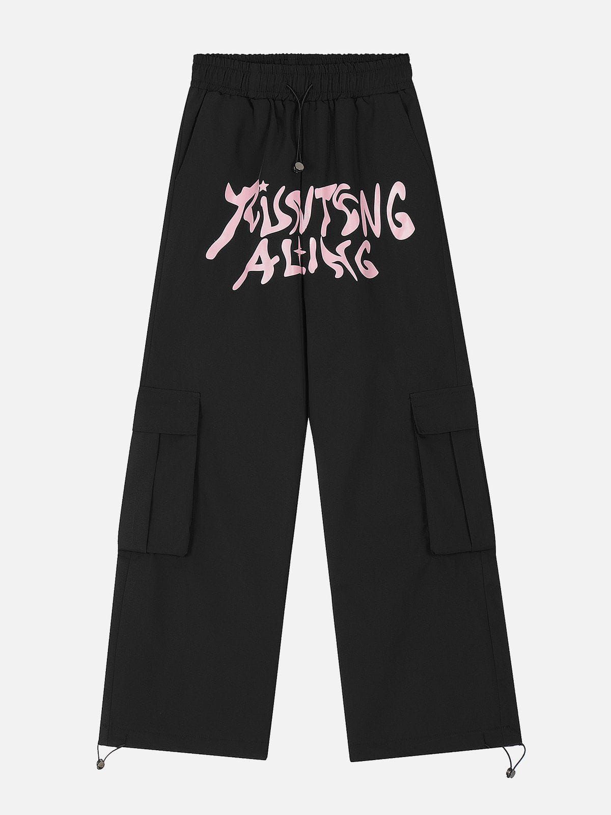 Aelfric Eden Letter Print Big Pocket Baggy Pants sold by Aelfric Eden product image thumbnail 4
