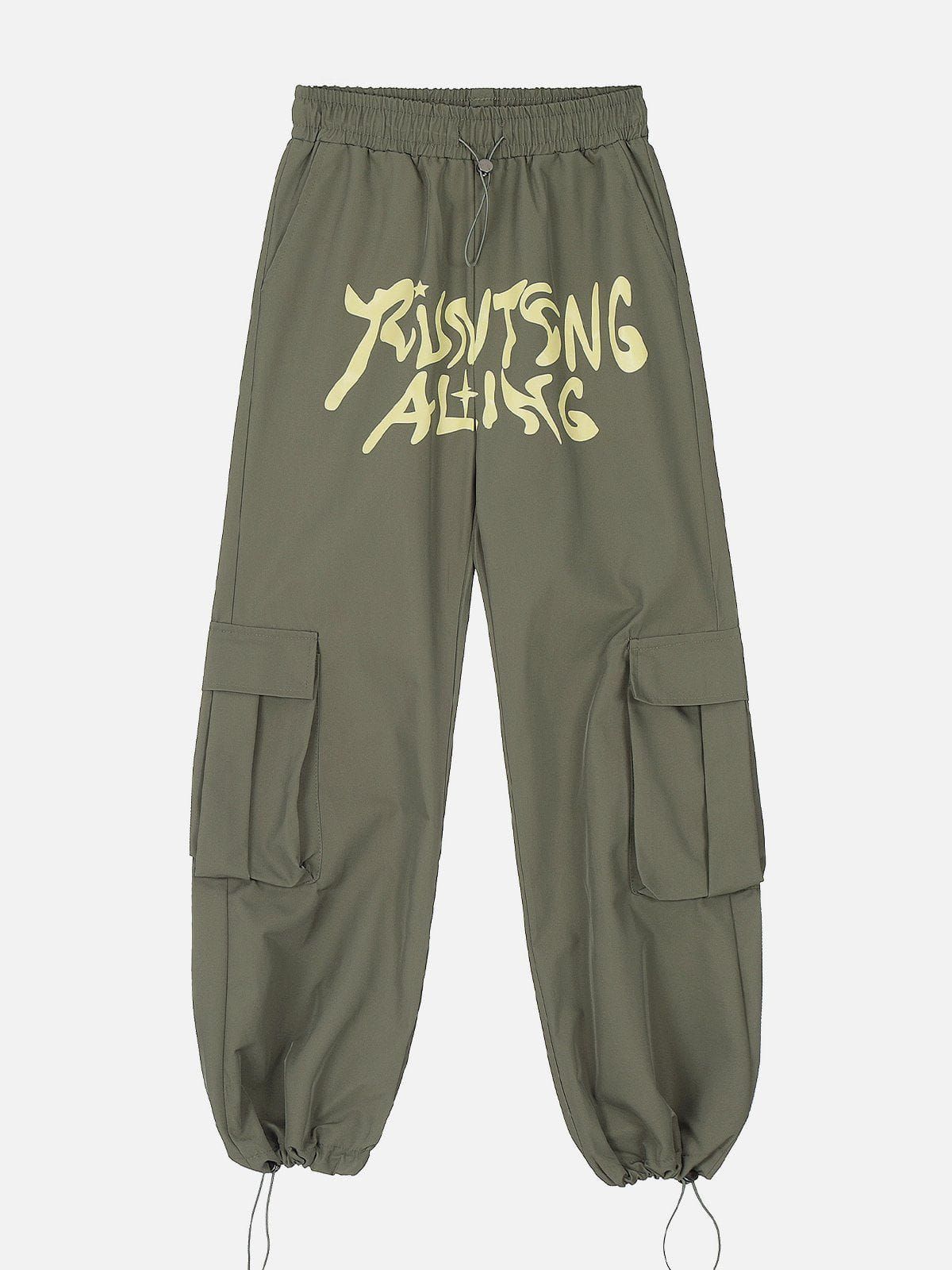 Aelfric Eden Letter Print Big Pocket Baggy Pants sold by Aelfric Eden product image thumbnail 3