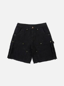 Aelfric Eden Solid Fringe Denim Jorts sold by Aelfric Eden