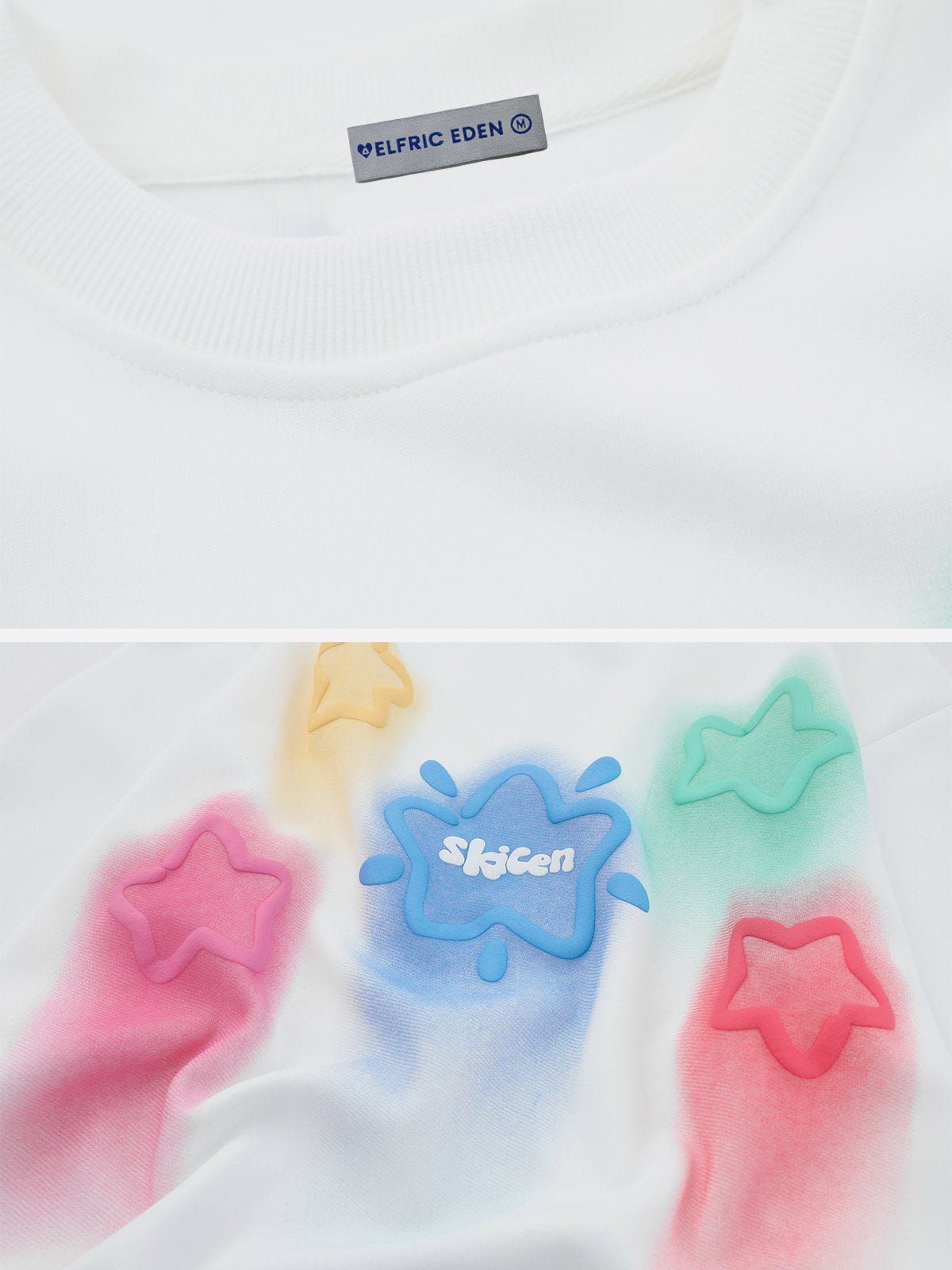 Aelfric Eden Colorful Star Print Sweatshirt sold by Aelfric Eden product image thumbnail 4