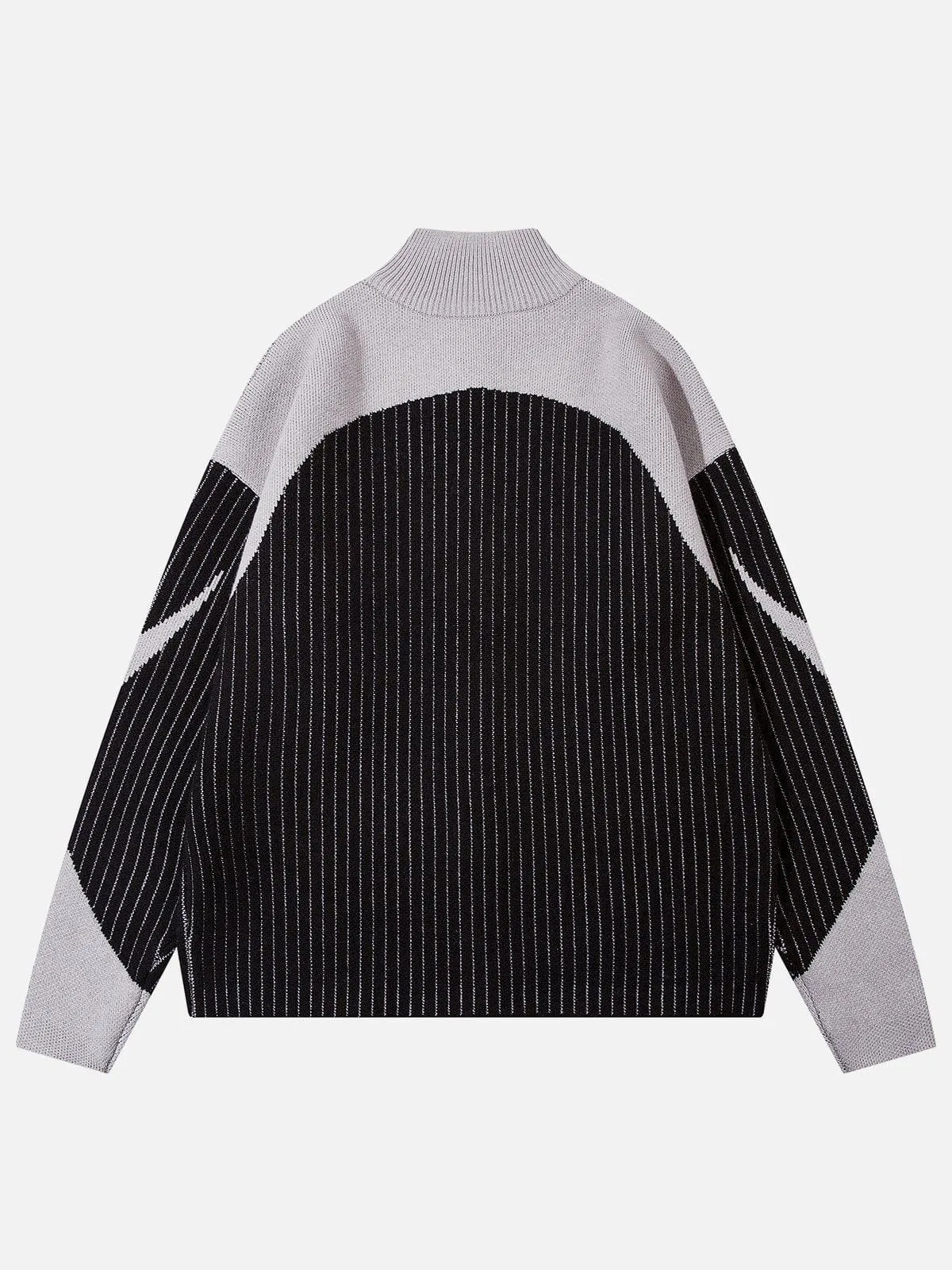 Aelfric Eden Color Blocking Stripe Turtleneck Cardigan sold by Aelfric Eden product image thumbnail 3