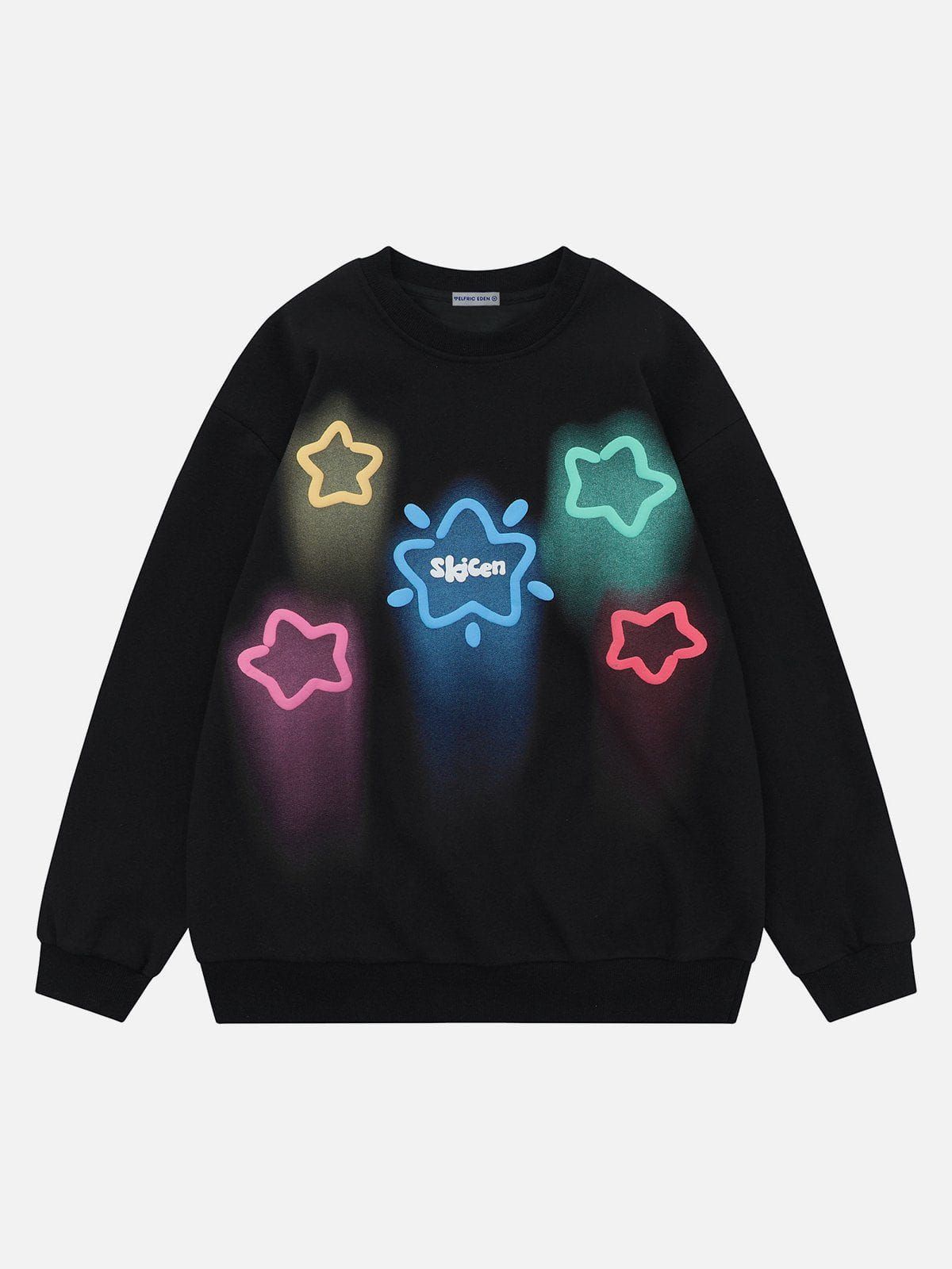 Aelfric Eden Colorful Star Print Sweatshirt sold by Aelfric Eden product image thumbnail 2