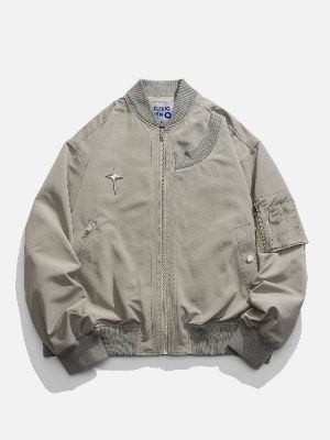 Aelfric Eden Irregular Pocket Star Bomber Jacket sold by Aelfric Eden