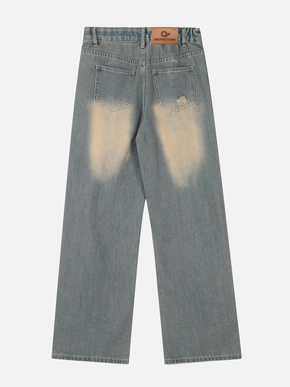 Aelfric Eden 3D Pocket Distressed Jeans sold by Aelfric Eden product image thumbnail 3