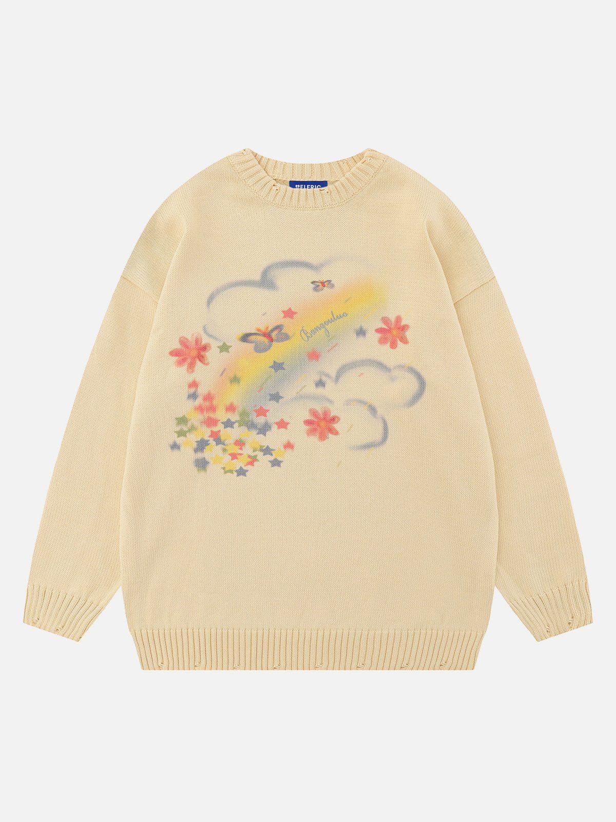 Aelfric Eden Rainbow Star Pattern Sweater sold by Aelfric Eden