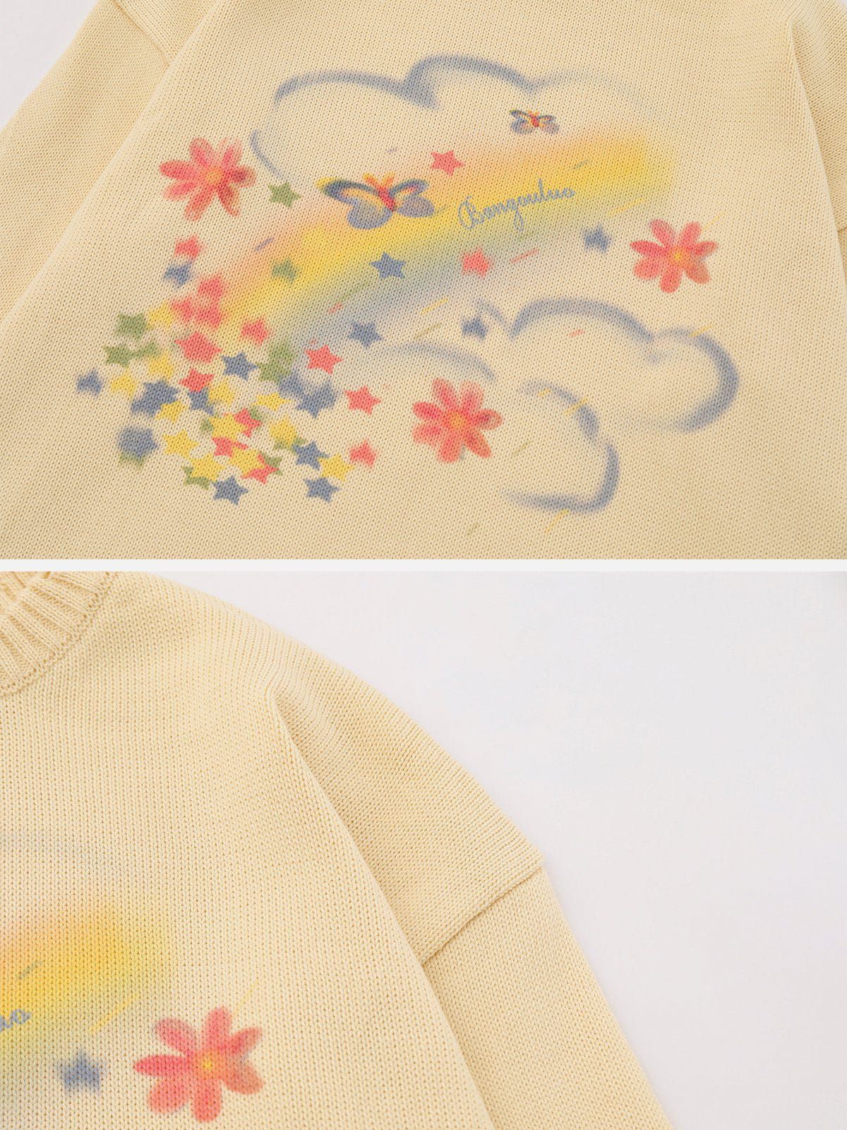 Aelfric Eden Rainbow Star Pattern Sweater sold by Aelfric Eden product image thumbnail 4