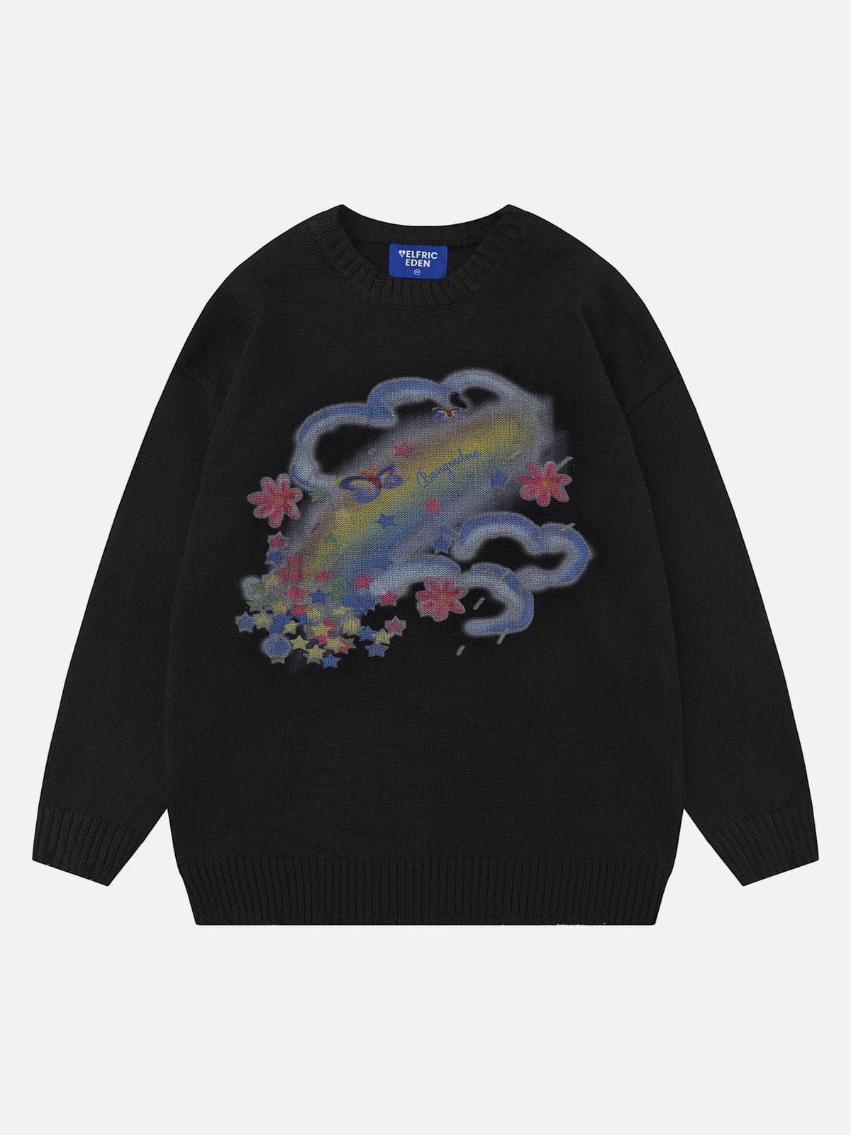 Aelfric Eden Rainbow Star Pattern Sweater sold by Aelfric Eden product image thumbnail 2